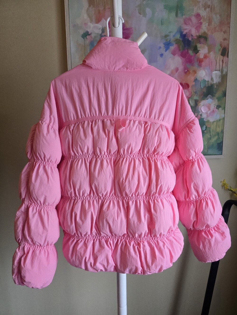 JoyLab Pink Oversized Puffer Jacket Coat Women’s Large NWT - Picture 6 of 13